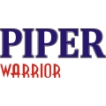 Piper Warrior Aircraft  Decal/Sticker 4.67" high by 10" wide!